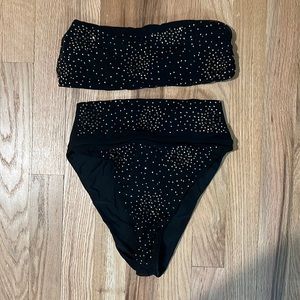 Beach Riot Black Sparkle 2 piece. Size S but fits like XS
